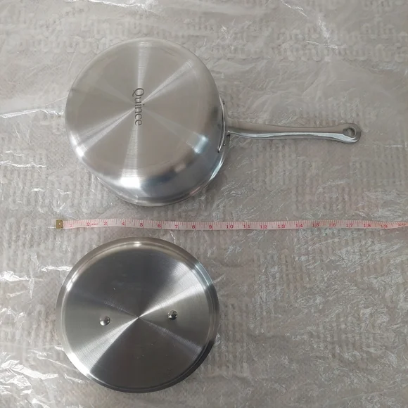 NWOT! Quince 3qt- 5ply Stainless Steel Non-Toxic Saucepan Pot With Lid! (SZ) - Picture 10 of 12